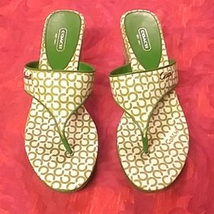 Coach wedge sandal